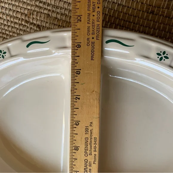 Longaberger Divided Oval Serving Dish - Picture 6 of 6